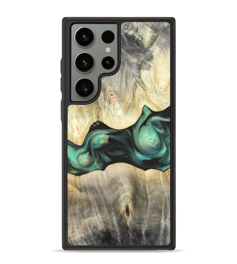Galaxy S23 Ultra Wood Phone Case - Vanessa (Green, 820142)