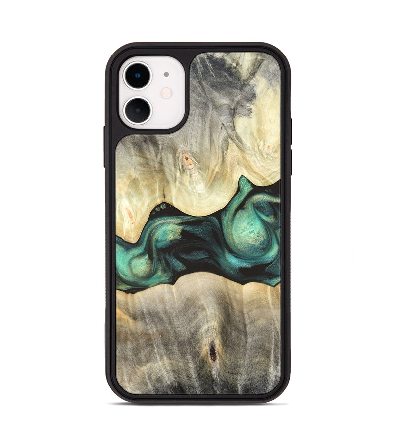 iPhone 11 Wood Phone Case - Vanessa (Green, 820142)