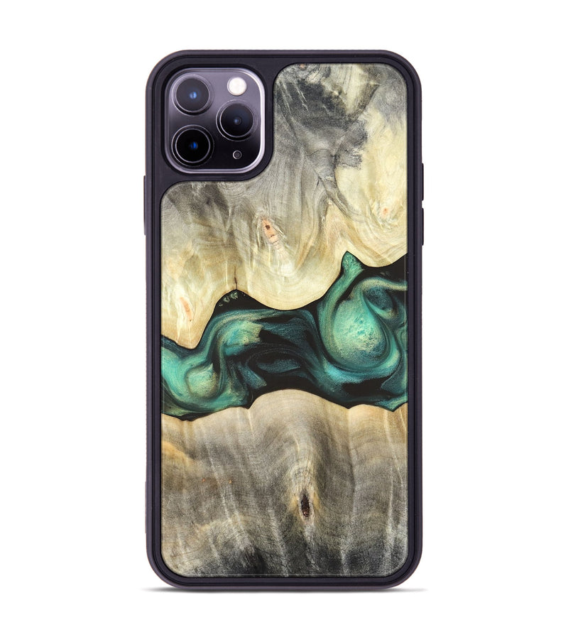 iPhone 11 Pro Max Wood Phone Case - Vanessa (Green, 820142)