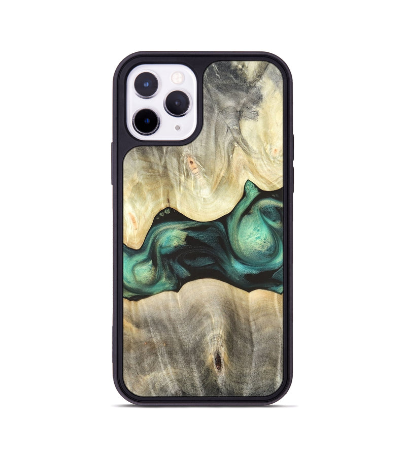 iPhone 11 Pro Wood Phone Case - Vanessa (Green, 820142)
