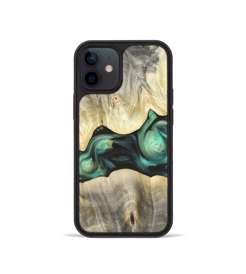 iPhone 12 mini Wood Phone Case - Vanessa (Green, 820142)