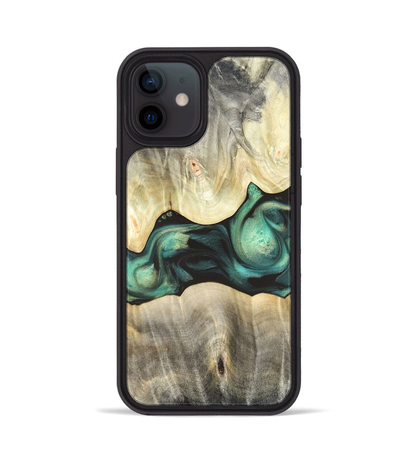 iPhone 12 Wood Phone Case - Vanessa (Green, 820142)