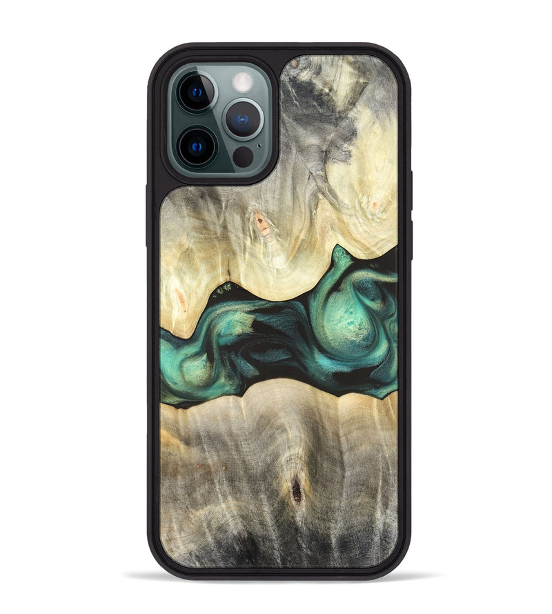 iPhone 12 Pro Max Wood Phone Case - Vanessa (Green, 820142)