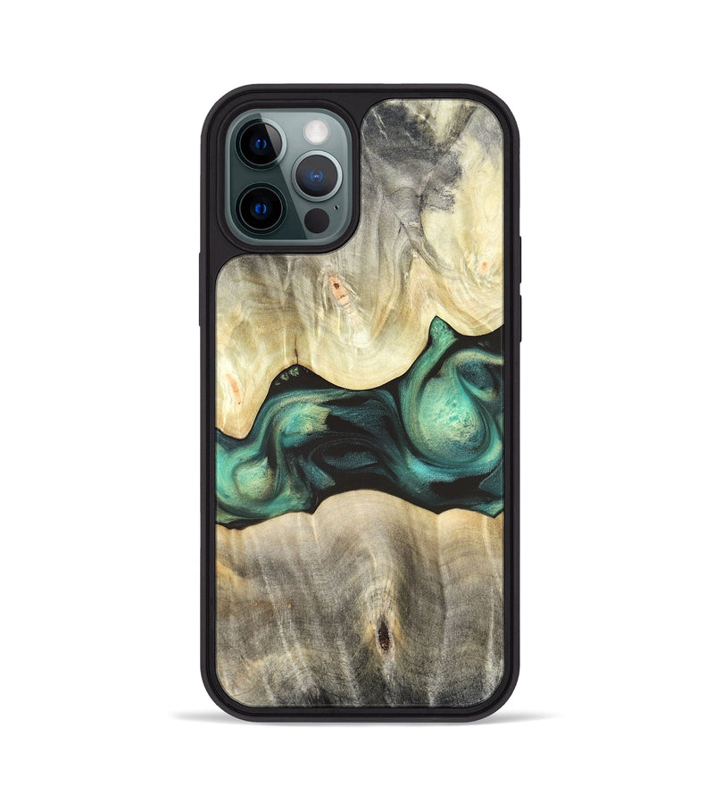 iPhone 12 Pro Wood Phone Case - Vanessa (Green, 820142)