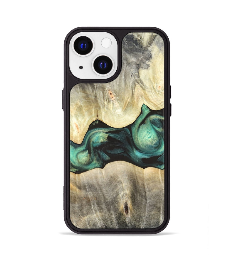 iPhone 13 Wood Phone Case - Vanessa (Green, 820142)