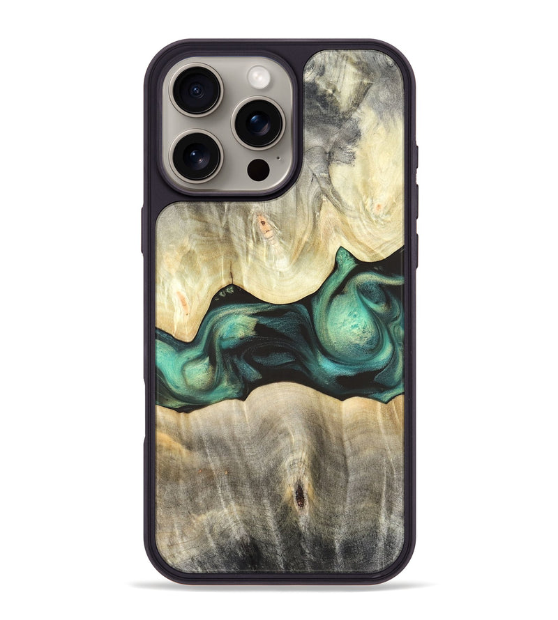 iPhone 16 Pro Max Wood Phone Case - Vanessa (Green, 820142)