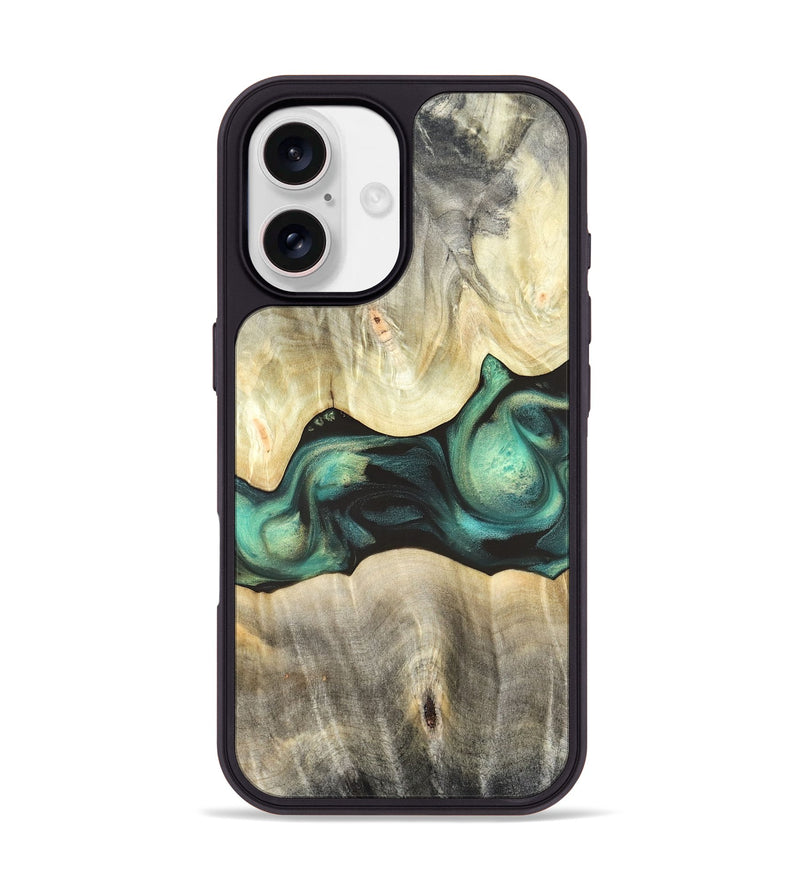 iPhone 17 Wood Phone Case - Vanessa (Green, 820142)