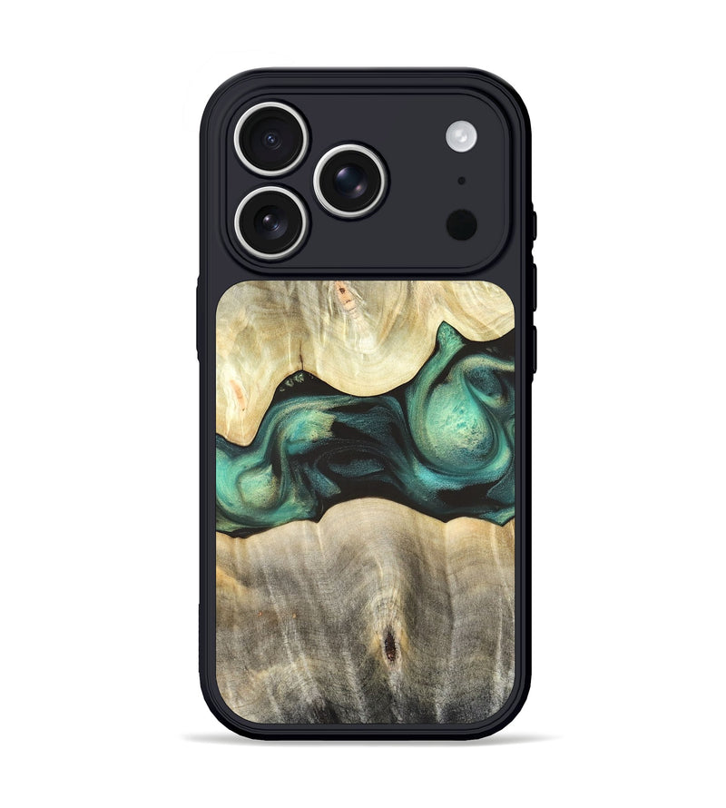 iPhone 17 Pro Wood Phone Case - Vanessa (Green, 820142)