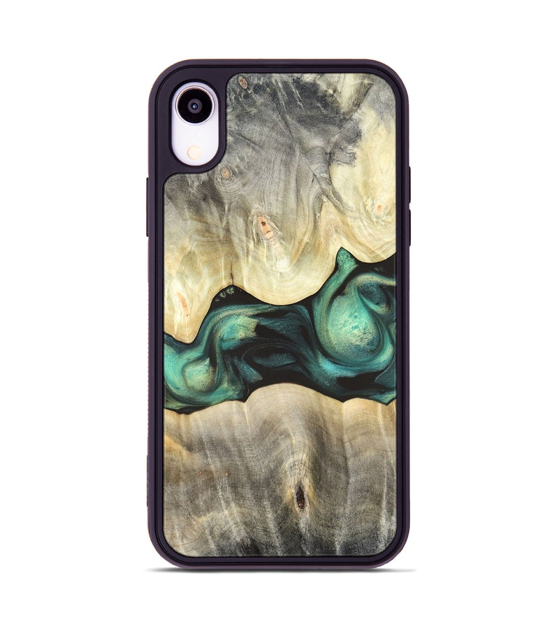 iPhone Xr Wood Phone Case - Vanessa (Green, 820142)
