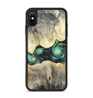iPhone Xs Max Wood Phone Case - Vanessa (Green, 820142)