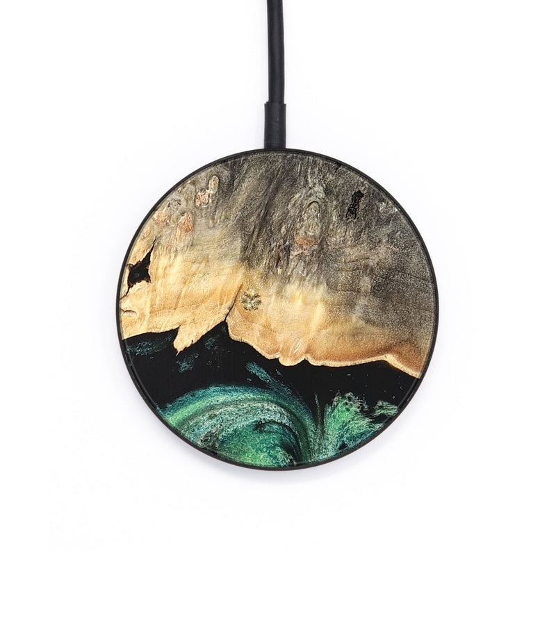 Circle Wood Wireless Charger - Betsy (Green, 820144)