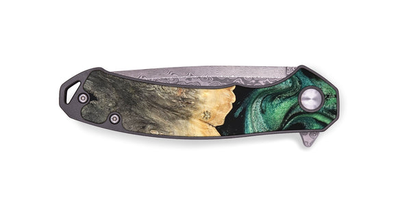 EDC Wood Pocket Knife - Betsy (Green, 820144)