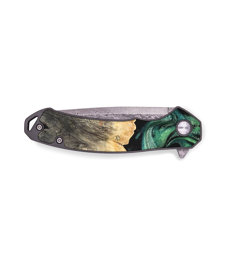 EDC Wood Pocket Knife - Betsy (Green, 820144)