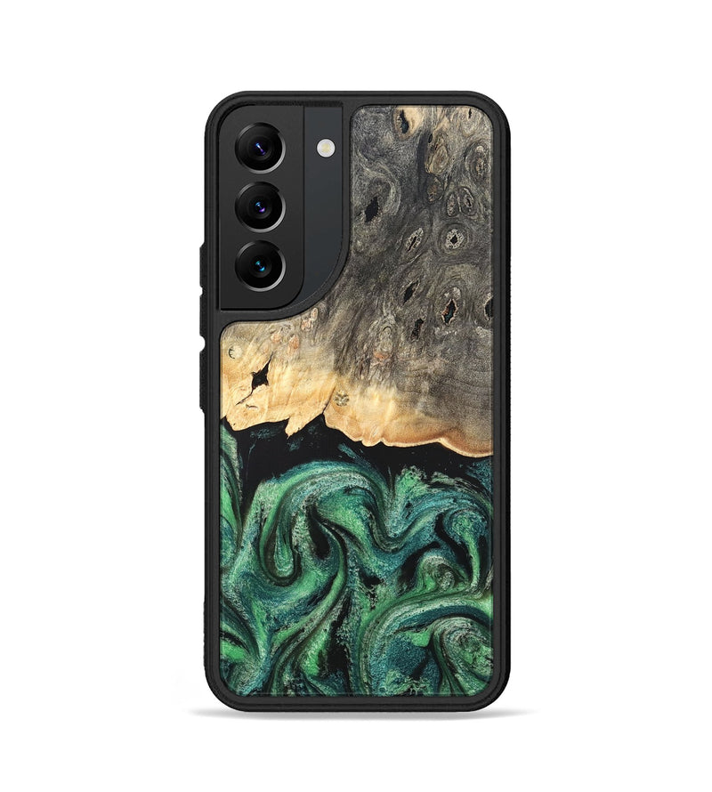 Galaxy S22 Wood Phone Case - Betsy (Green, 820144)