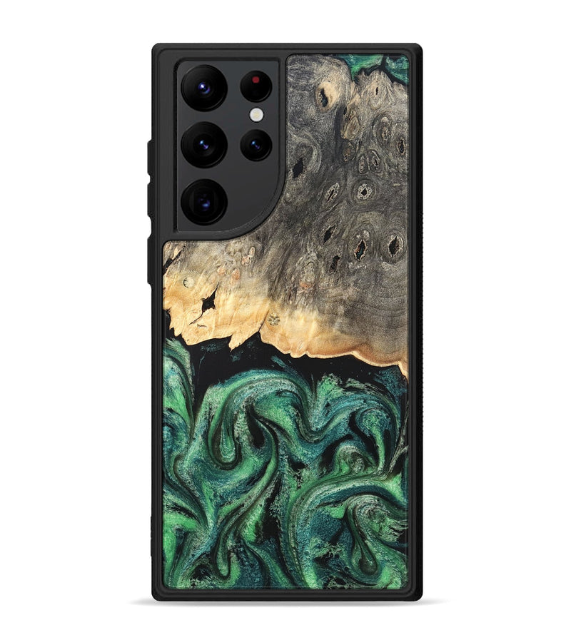 Galaxy S22 Ultra Wood Phone Case - Betsy (Green, 820144)