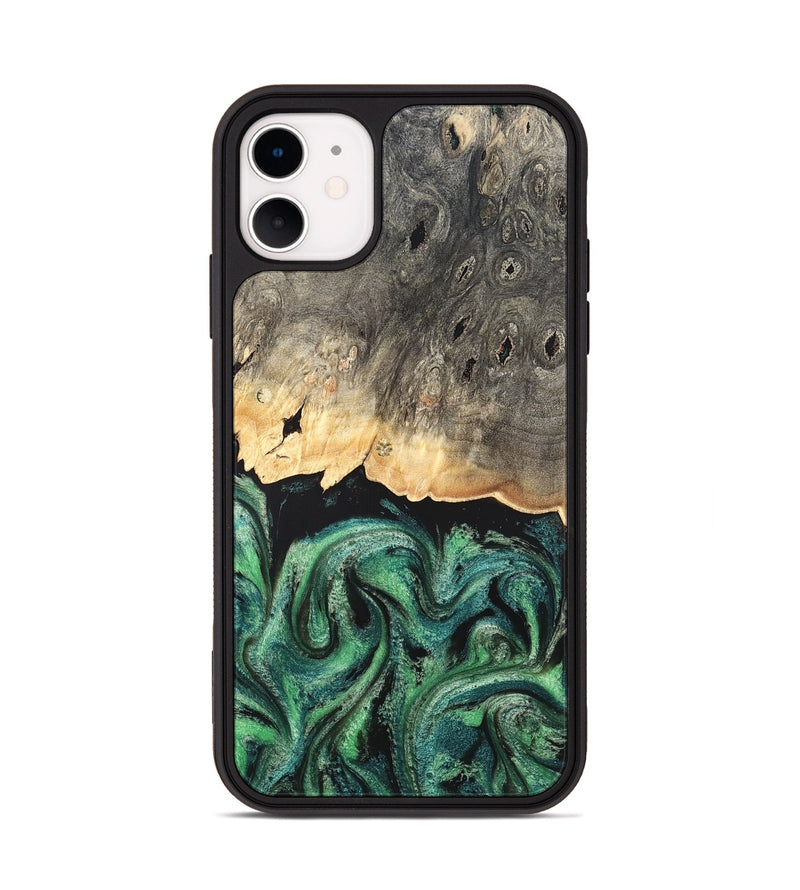 iPhone 11 Wood Phone Case - Betsy (Green, 820144)