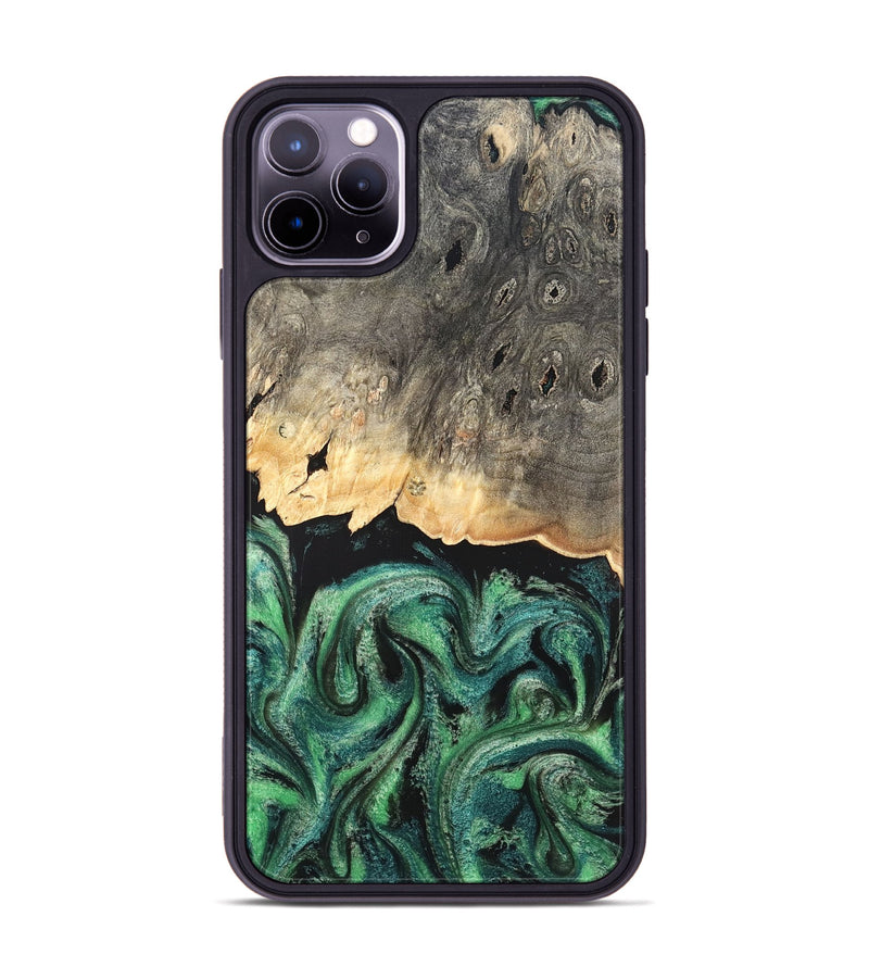 iPhone 11 Pro Max Wood Phone Case - Betsy (Green, 820144)