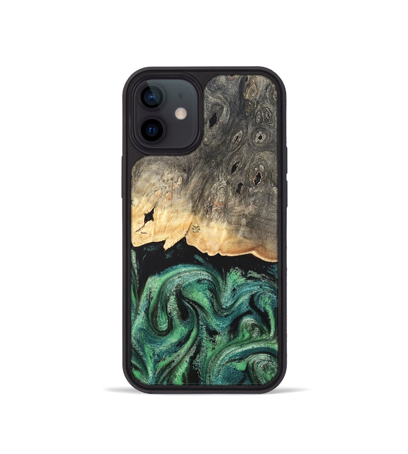 iPhone 12 mini Wood Phone Case - Betsy (Green, 820144)