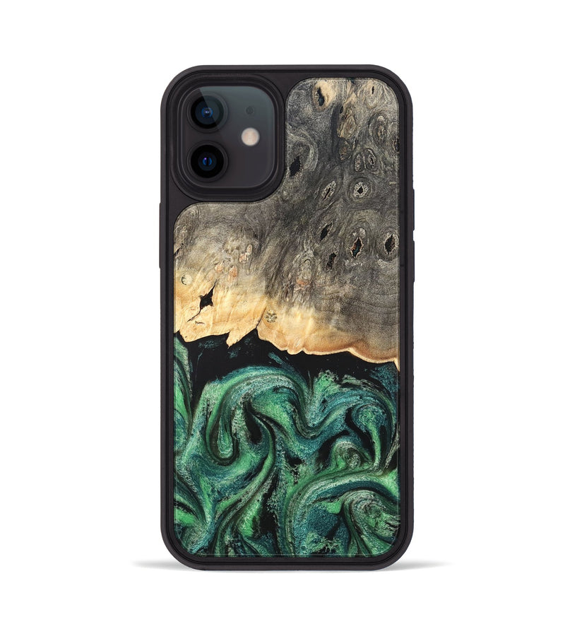 iPhone 12 Wood Phone Case - Betsy (Green, 820144)