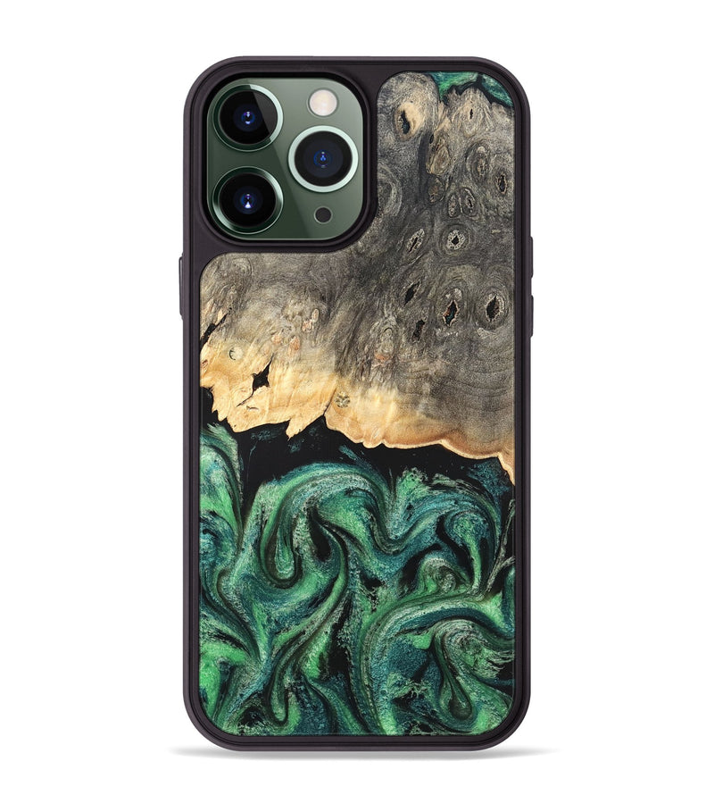 iPhone 13 Pro Max Wood Phone Case - Betsy (Green, 820144)