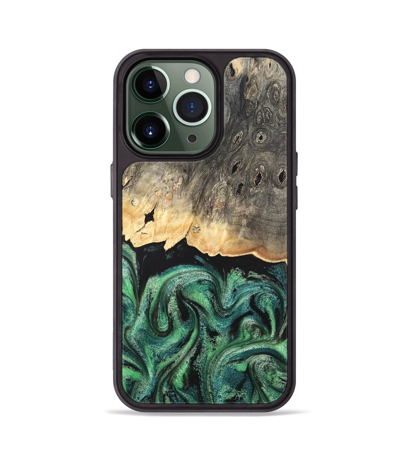 iPhone 13 Pro Wood Phone Case - Betsy (Green, 820144)