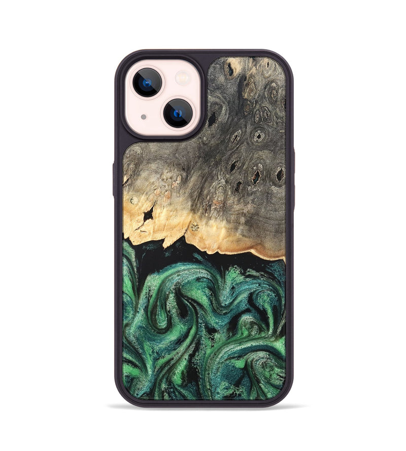 iPhone 14 Wood Phone Case - Betsy (Green, 820144)