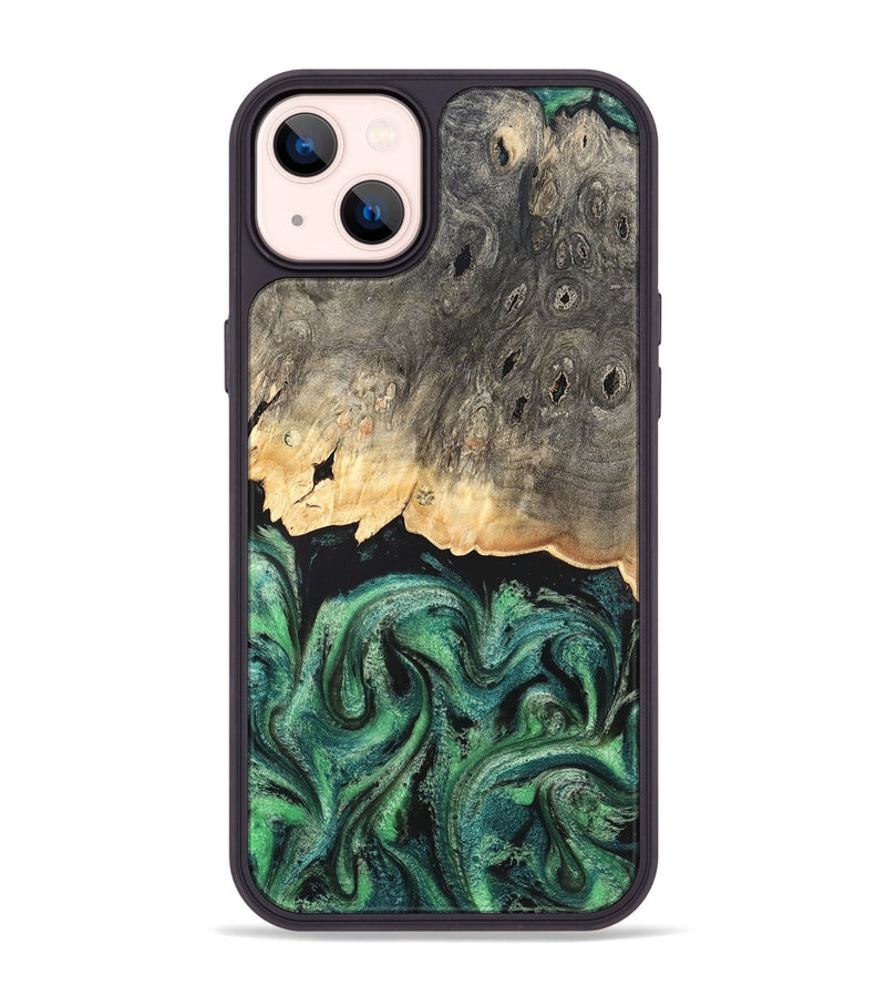 iPhone 14 Plus Wood Phone Case - Betsy (Green, 820144)