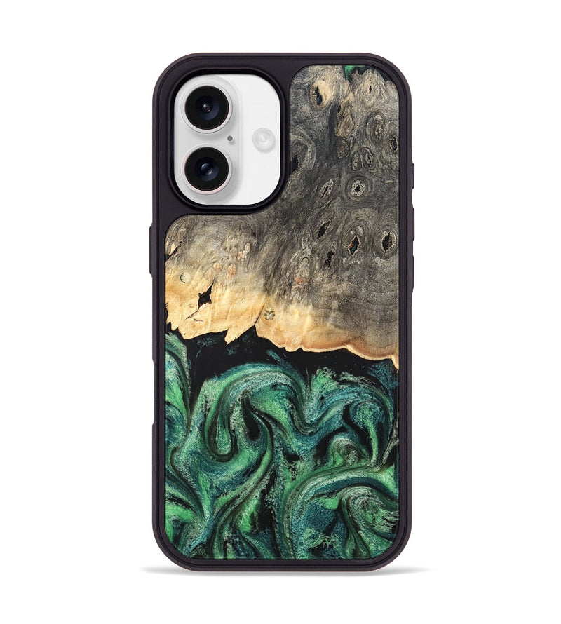 iPhone 17 Wood Phone Case - Betsy (Green, 820144)