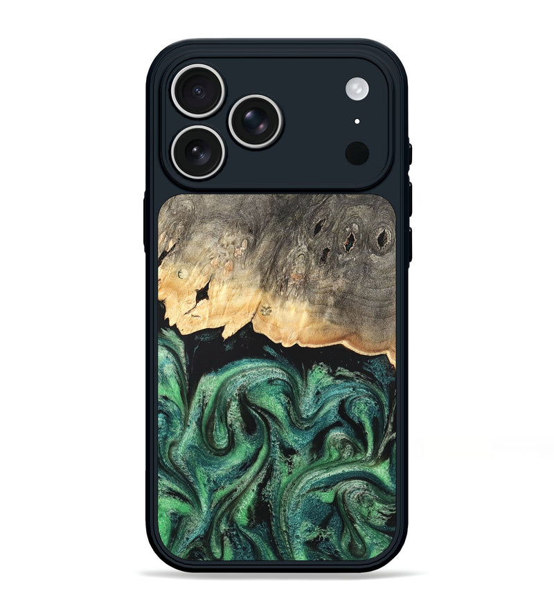 iPhone 17 Pro Max Wood Phone Case - Betsy (Green, 820144)