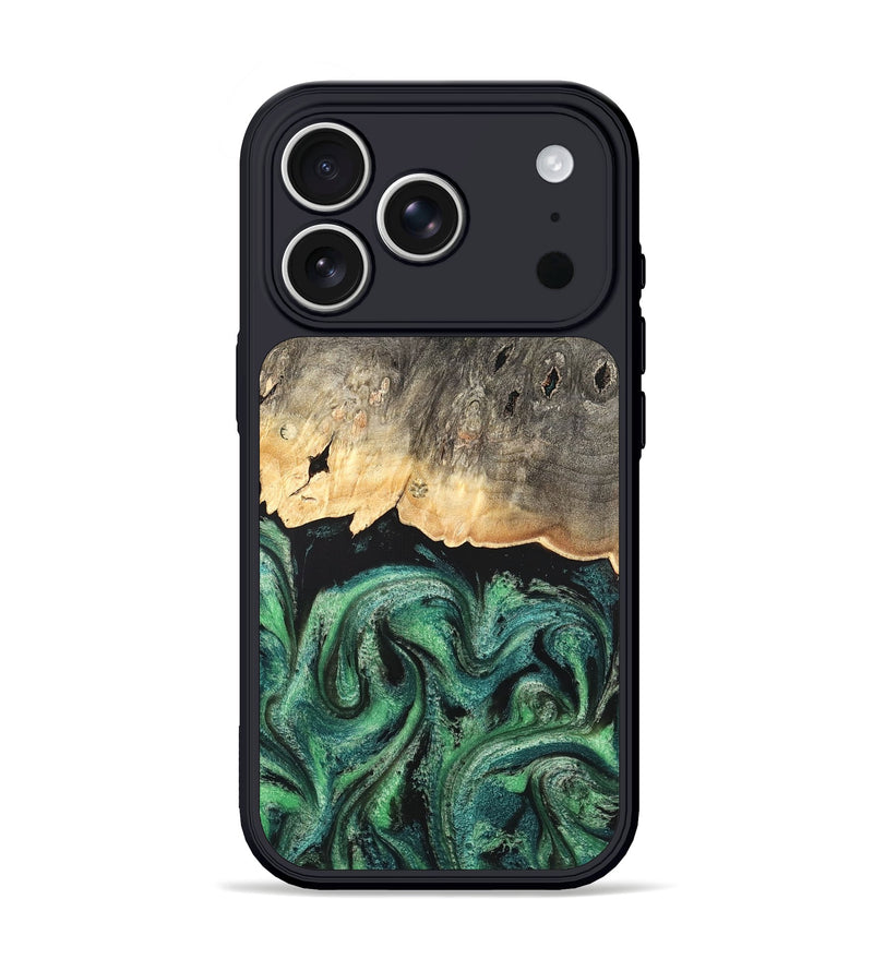 iPhone 17 Pro Wood Phone Case - Betsy (Green, 820144)