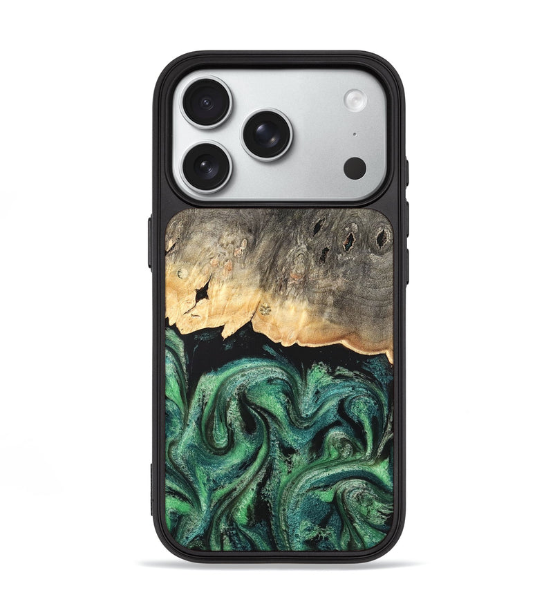 iPhone 18 Pro Wood Phone Case - Betsy (Green, 820144)