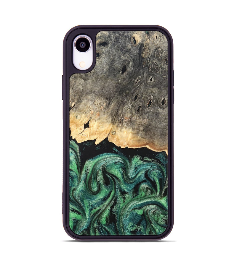 iPhone Xr Wood Phone Case - Betsy (Green, 820144)