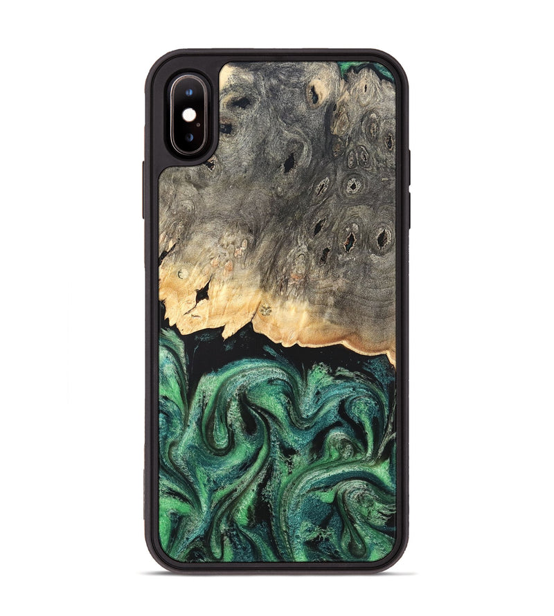 iPhone Xs Max Wood Phone Case - Betsy (Green, 820144)