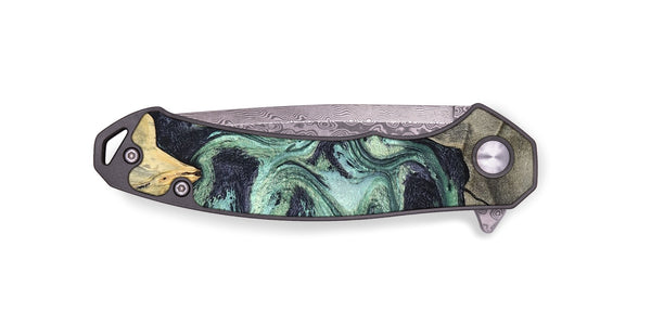 EDC Wood Pocket Knife - Artie (Green, 820145)