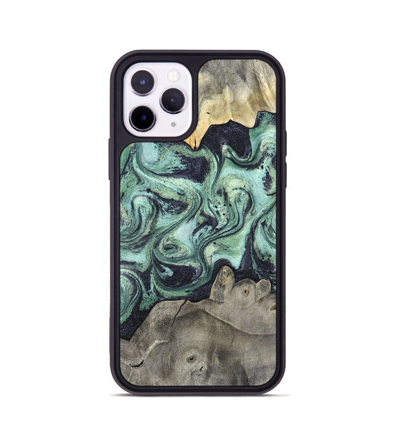iPhone 11 Pro Wood Phone Case - Artie (Green, 820145)