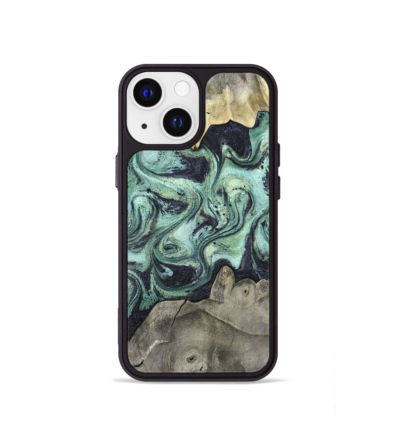 iPhone 13 mini Wood Phone Case - Artie (Green, 820145)