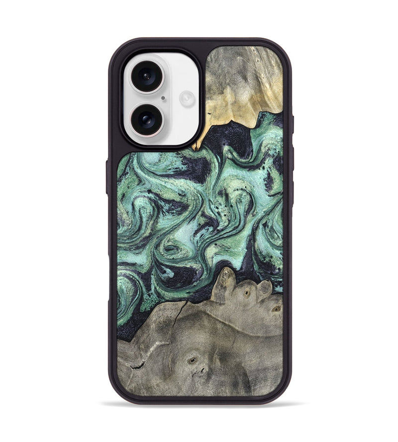 iPhone 17 Wood Phone Case - Artie (Green, 820145)