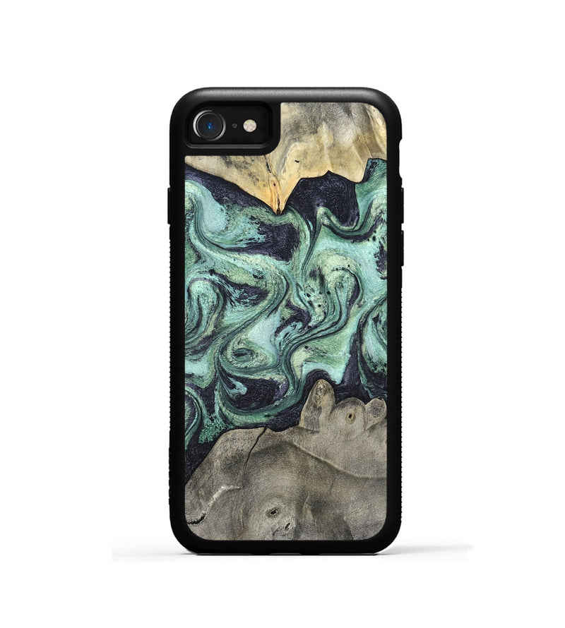 iPhone SE Wood Phone Case - Artie (Green, 820145)
