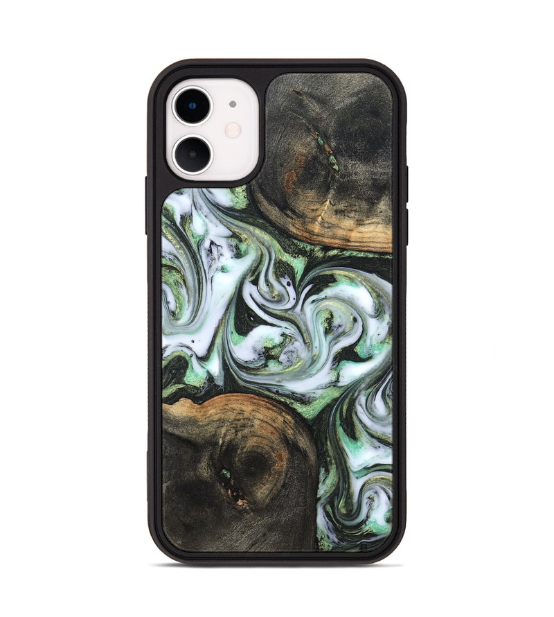 iPhone 11 Wood Phone Case - Lyra (Green, 820147)