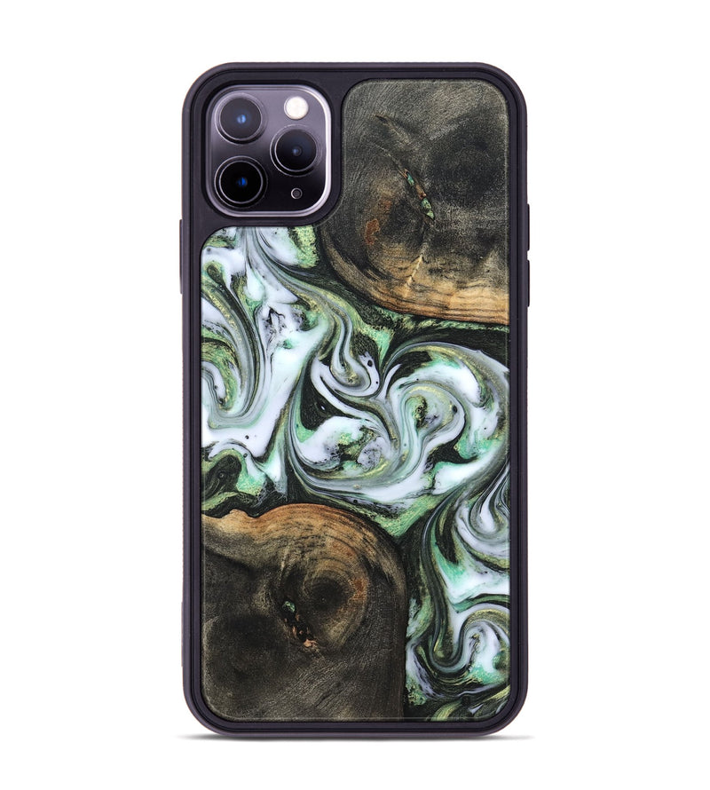 iPhone 11 Pro Max Wood Phone Case - Lyra (Green, 820147)