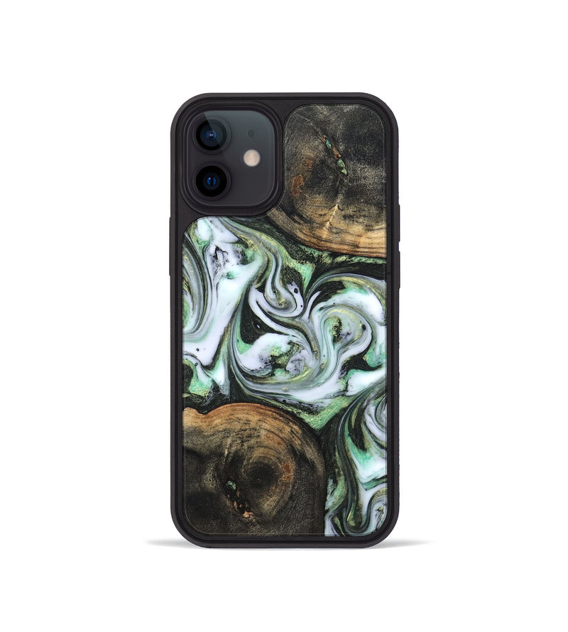 iPhone 12 mini Wood Phone Case - Lyra (Green, 820147)