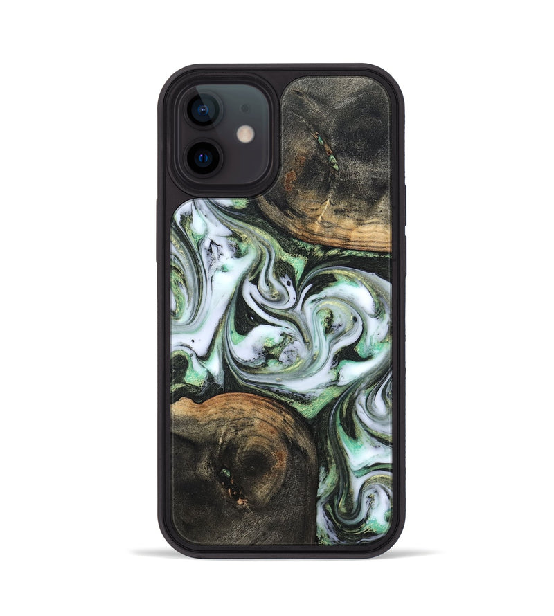 iPhone 12 Wood Phone Case - Lyra (Green, 820147)