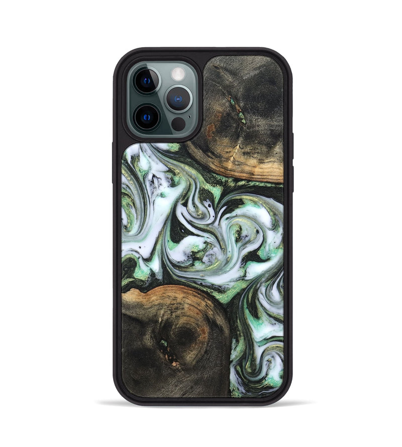 iPhone 12 Pro Wood Phone Case - Lyra (Green, 820147)