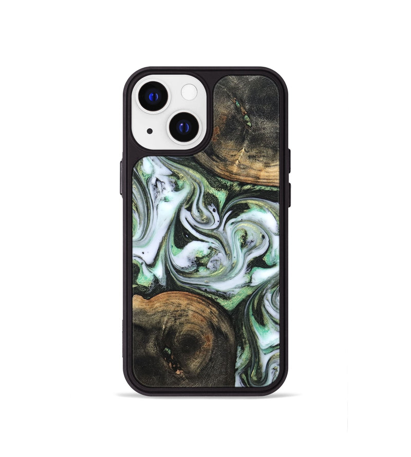 iPhone 13 mini Wood Phone Case - Lyra (Green, 820147)