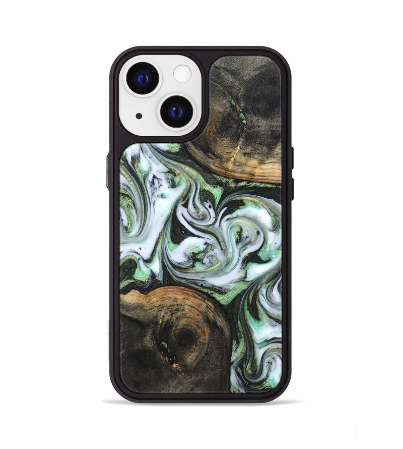 iPhone 13 Wood Phone Case - Lyra (Green, 820147)