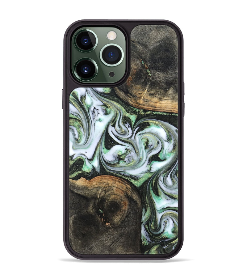 iPhone 13 Pro Max Wood Phone Case - Lyra (Green, 820147)