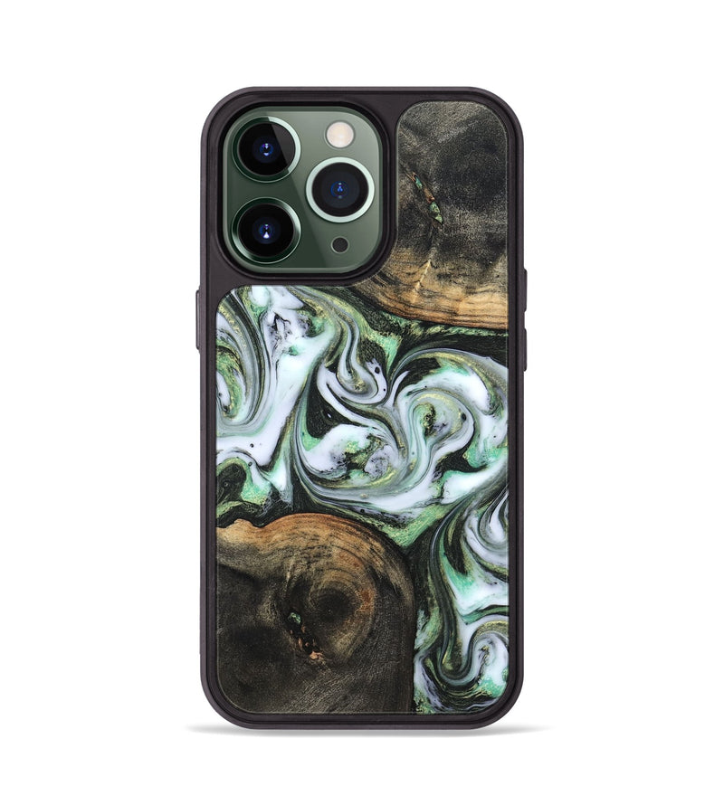 iPhone 13 Pro Wood Phone Case - Lyra (Green, 820147)