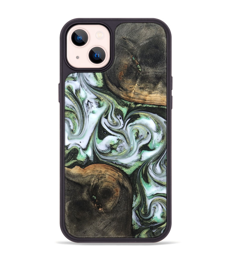 iPhone 14 Plus Wood Phone Case - Lyra (Green, 820147)
