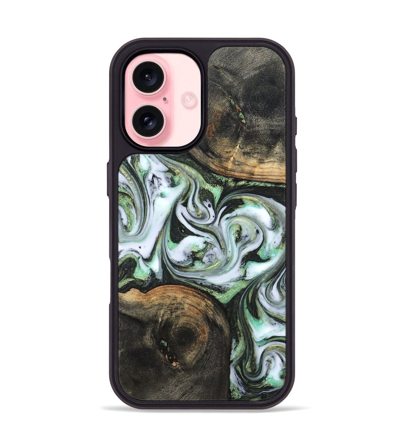 iPhone 16 Wood Phone Case - Lyra (Green, 820147)