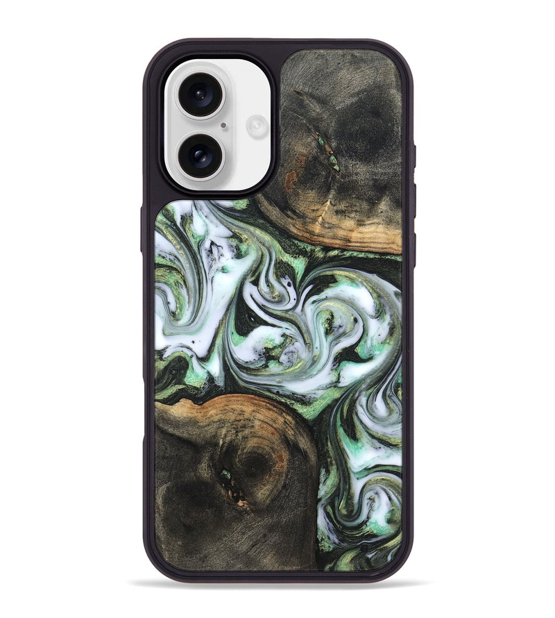iPhone 16 Plus Wood Phone Case - Lyra (Green, 820147)